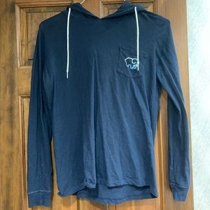 Ivory Ella Navy Blue Thin Sweatshirt